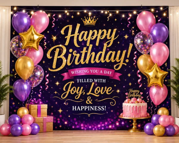 Birthday Banners & Backdrops কাস্টম প্রিন্ট চট্টগ্রাম | Print Zone BD