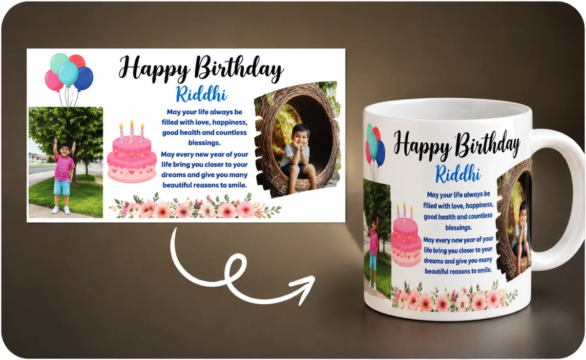 Birthday Mug - Personalized Custom Photo & Name Mug | Birthday Gift for Him/Her - Print Zone BD — custom mug print